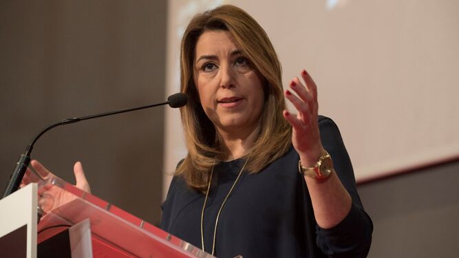 Susana Díaz durante su discurso en Granada.