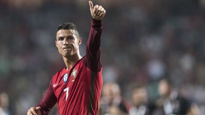 Cristiano Ronaldo, en un partido de la fase de clasificación al Mundial frente a Suiza.