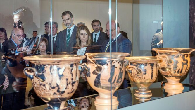 Felipe VI inaugura el Museo Íbero de Jaén, un espacio "único" en el mundo
