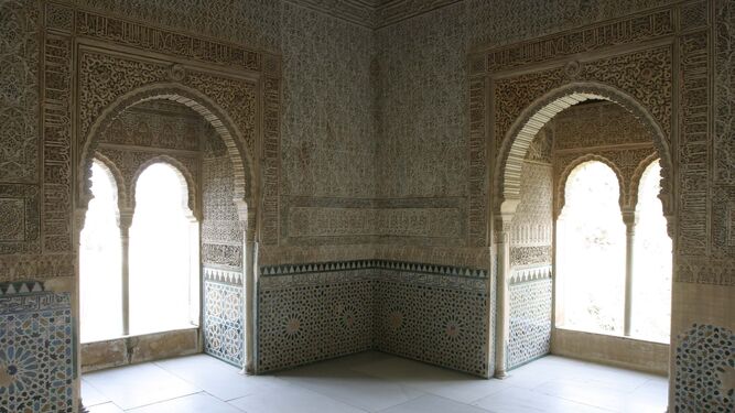 Imagen de las yeserías de la Alhambra.