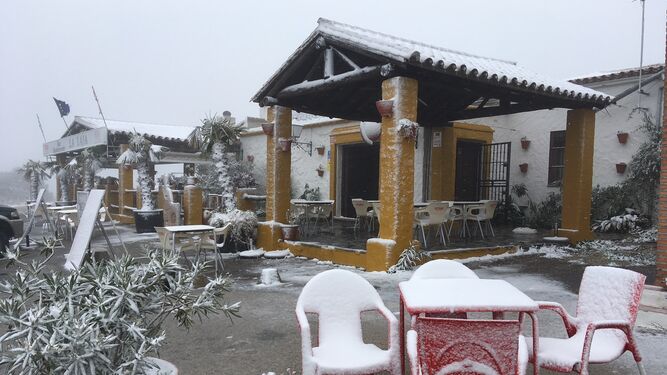 Copos de nieve en la venta La Laja