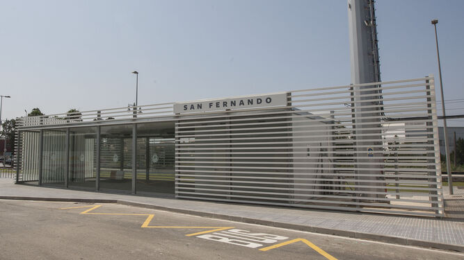 El módulo principal de la estación de autobuses que se ha construido en La Ardila, en una imagen de archivo