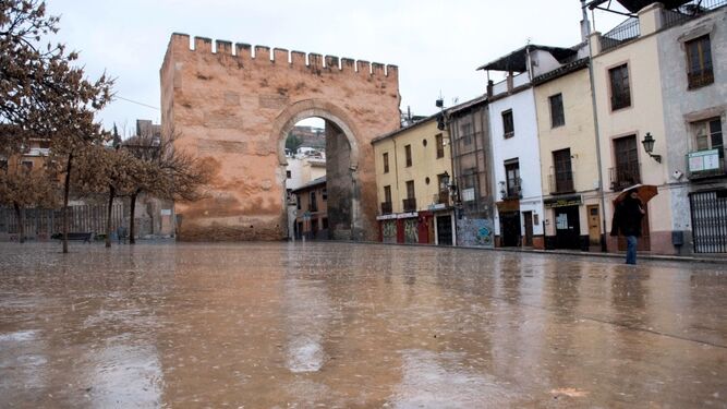 Las im&aacute;genes del temporal en Granada