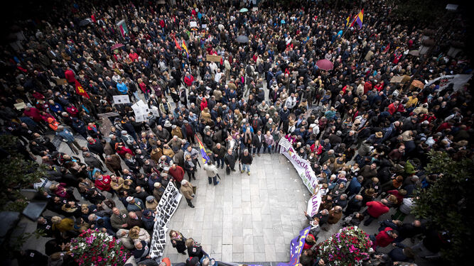 Manifestaci&oacute;n por las pensiones p&uacute;blica en Granada