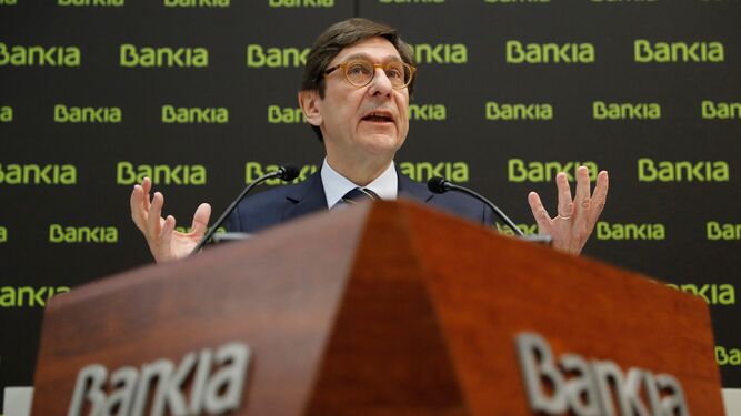 José Ignacio Goirigolzarri, en la presentación del plan estratégico de Bankia en febrero.