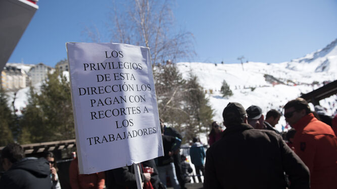 Imagen de la protesta celebrada el pasado mes de febrero.