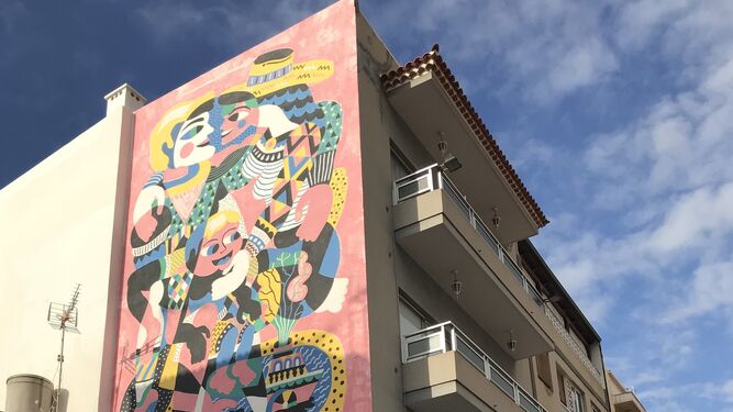 24. El arte urbano tambi&eacute;n es visible en Puerto de la Cruz.