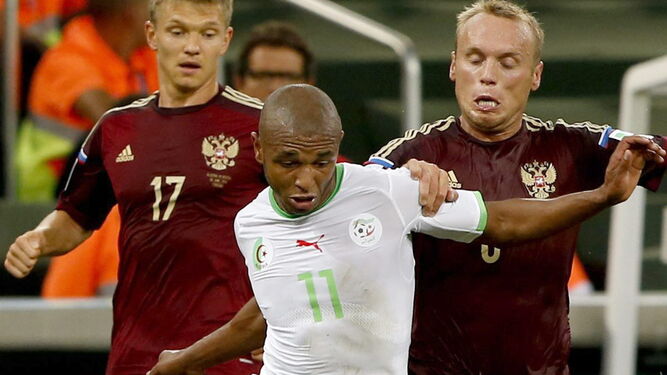 Fue clave en el empate ante Rusia que clasificó a Argelia.