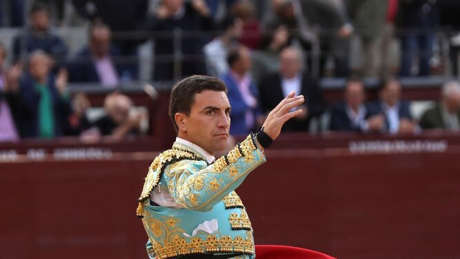El gaditano Octavio Chacón, quien concretó ayer una gran actuación en Las Ventas.