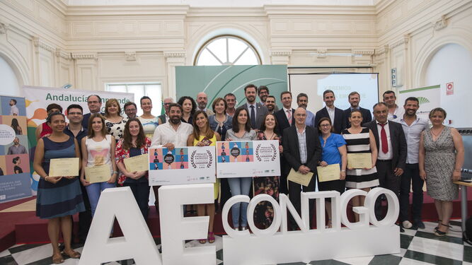 Participantes de los Premios Andalucía Emprende 2018 en Granada.