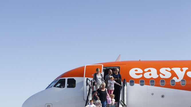 Un vuelo de EasyJet en Granada.