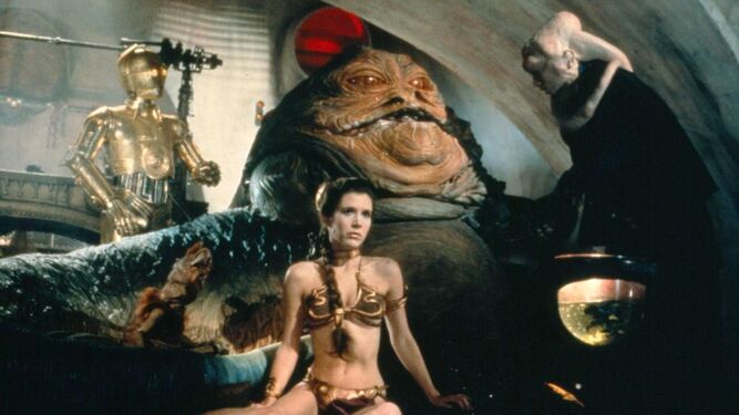 El gran cl&aacute;sico: el bikini dorado de la Princesa Leia en 'El retorno del Jedi' (1983).