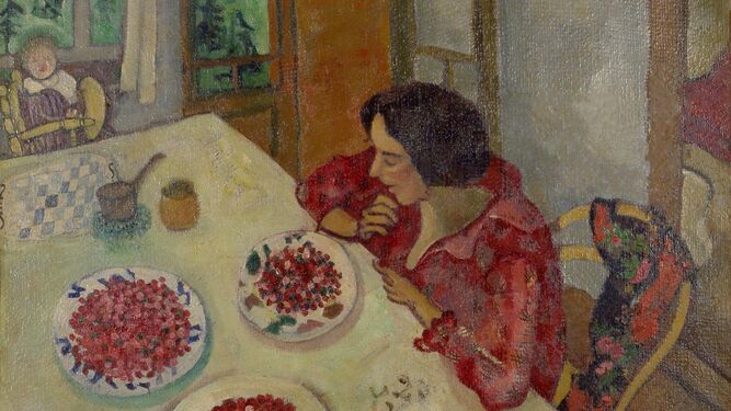 'Las fresas o Bella e Ida en la mesa', 1916. Colección particular