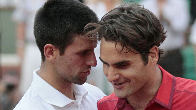 Roger Federer y Novak Djokovic
