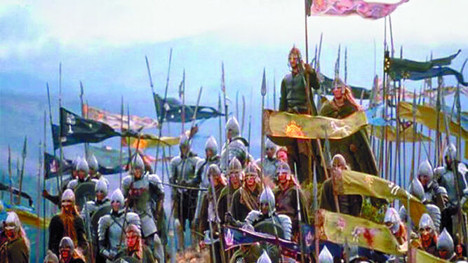 Una de las épicas escenas de la trilogía basada en las novela de Tolkien.