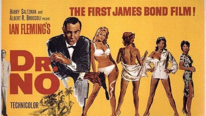 El cartel original de la primera película de James Bond.