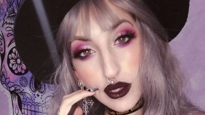 Maquillaje de Halloween de bruja, de @sara__ferraro