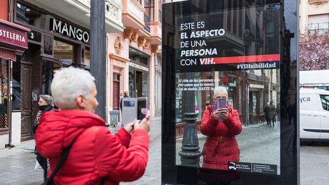 Imagen de una campaña de sensibilización desarrollada en la ciudad de Zamora.
