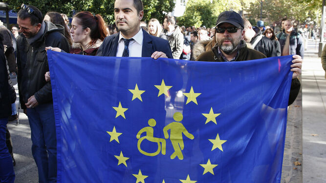 Manifestación del Día Internacional de las Personas con Discapacidad