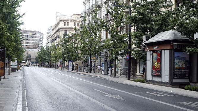 Imagen de archivo de la calle Gran Vía de Colón de Granada