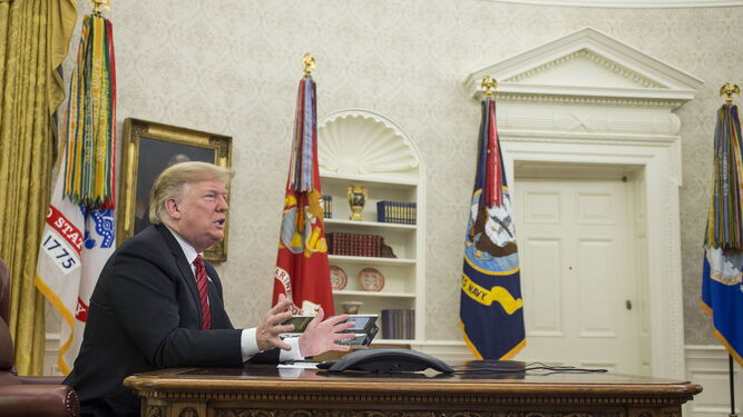 Donald Trump, en el Despacho Oval.