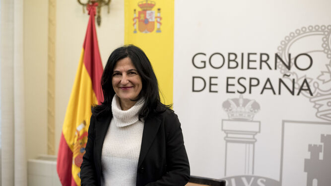 Inmaculada López Calahorro, subdelegada del Gobierno, antes de explicar los Presupuestos