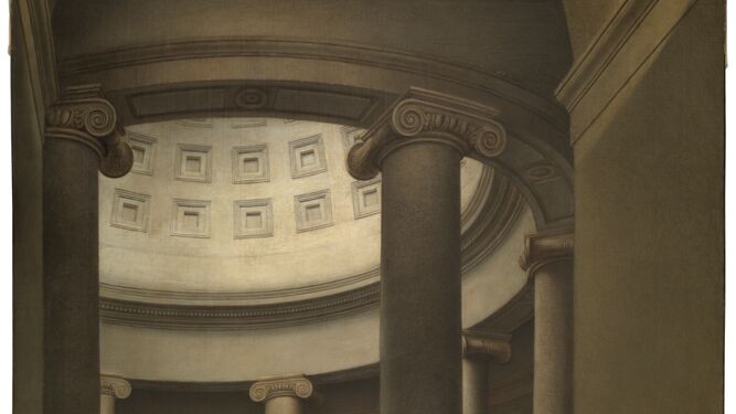 Interior de la rotonda del Museo del Prado. Pedro Kuntz. 1833