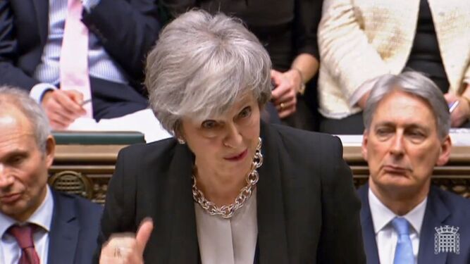Theresa May, en el Parlamento británico
