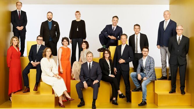 Una de las fotos de familia de los Oscars 2019, donde aparece González (detrás de Viggo Mortensen).