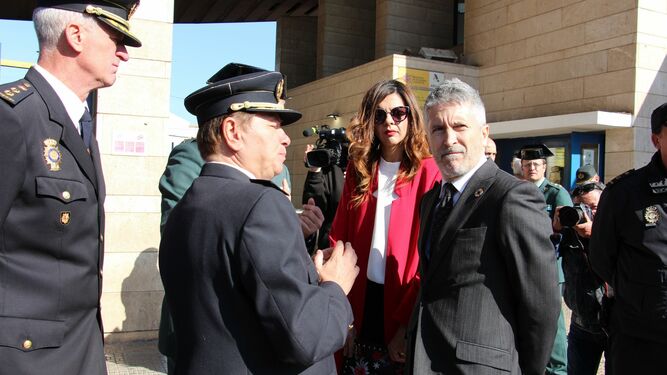 Fernando Grande-Marlaska, durante su visita a Melilla.
