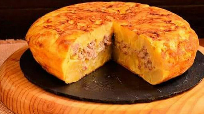 La tortilla de atún y queso roquefort, una de las especialidades de Tortillas Alcalá