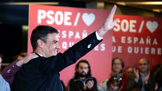 El presidente del Gobierno y secretario general del PSOE, Pedro Sánchez, durante un acto este martes en Ávila.
