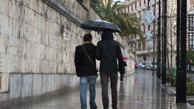 La lluvia llega a Granada