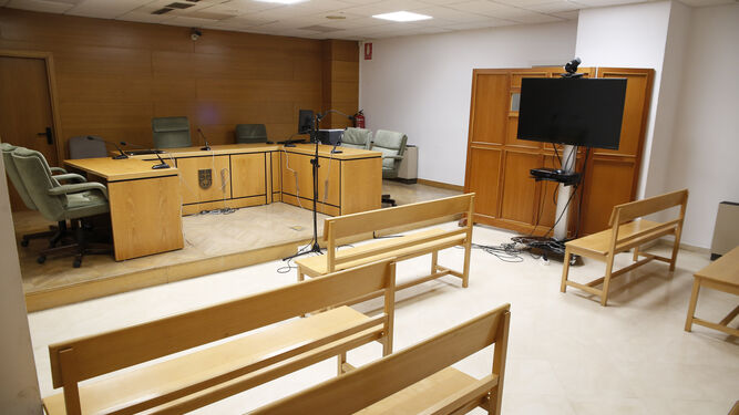 Imagen de archivo de una de las salas de los Juzgados de Caleta.