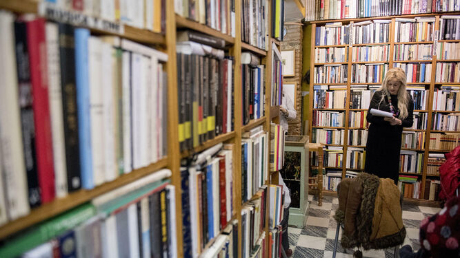 Librería Reciclaje, en Granada.