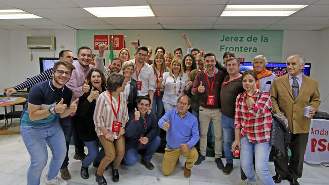 Im&aacute;genes de la noche Electoral en Jerez