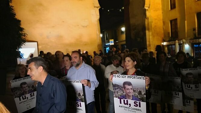 Las im&aacute;genes del inicio de la campa&ntilde;a de Podemos-IU