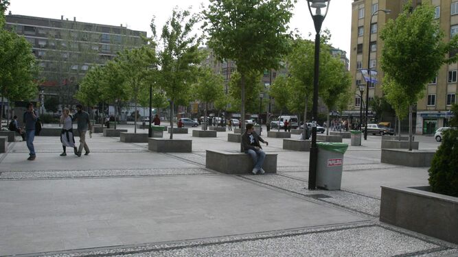 Plaza Einstein, uno de los puntos de la capital donde hay programado un  corte de luz.