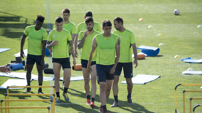 Los jugadores del Granada CF completaron el entrenamiento antes de conocer la suspensión.