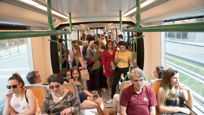 Gran afluencia al Metro en el Corpus pasado