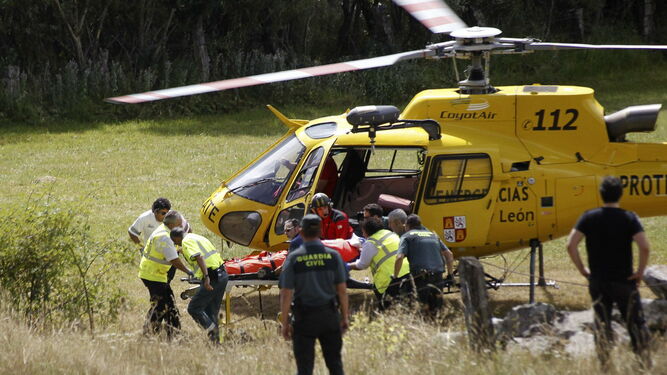 Imagen de archivo de un helicóptero de rescate