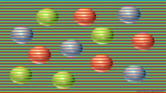 El color de estas bolas