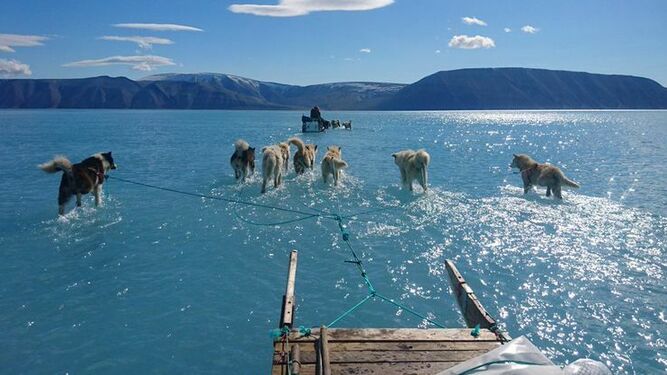 Groenlandia, una imagen desoladora de los estragos cambio climático