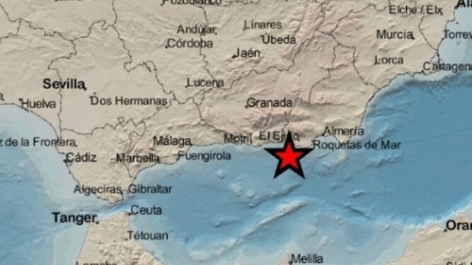 Un terremoto de 3,4 grados se deja sentir frente a la Costa Tropical