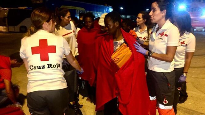 Las 55 personas fueron atendidas por Cruz Roja