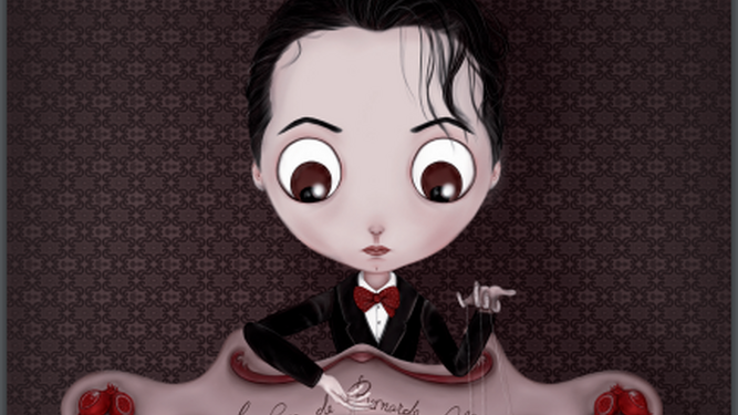 Ilustración de Sabina Morilla sobre la figura de Lorca