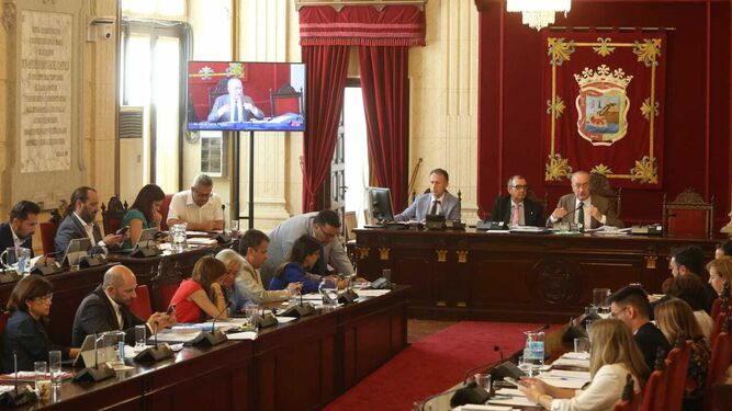 El pleno del Ayuntamiento de Málaga.