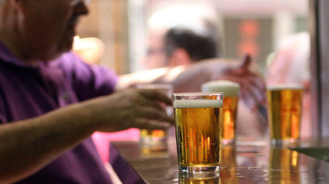 Una caña de cerveza, una de las bebidas más consumidas en España.