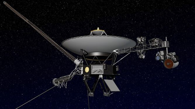 La sonda Voyager 1 comenzó su periplo espacial en 1977.