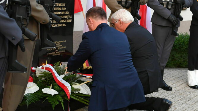 El presidente de Polonia, Andrzej Duda, y el de Alemania, Frank-Walter Steinmeier.